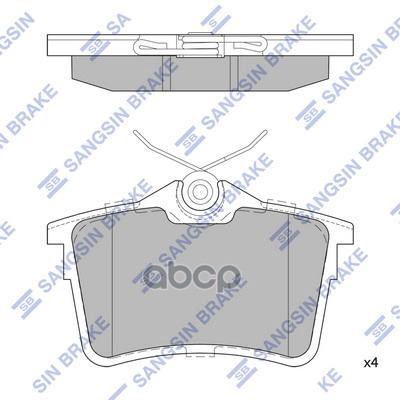 Колодки задние SANGSIN BRAKE SP1824